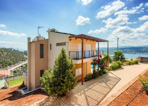 Hotel architectural photography after post-processing of Akrata Beach, Greece